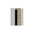 Modern Minimalist Bookshelf with Wood Accents and Open Shelving